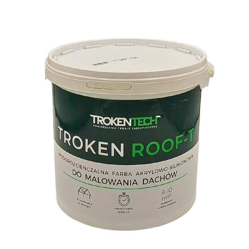 Troken Roof-T farba do dachówki betonowej, ceramicznej, cementowej, eternitu