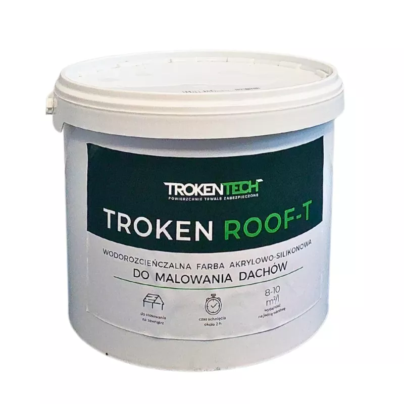 Troken Roof-T farba do dachówki betonowej, ceramicznej, cementowej, eternitu